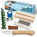BeaverCraft Wood Carving Kit for Kids Beginner DIY08 Wood Whittling Kit for Kids 14 Woodworking Starter Hobby Kits for Boys Wood Crafts Projects DIY Gifts Carving Set Whittling Knife Basswood - Image 4
