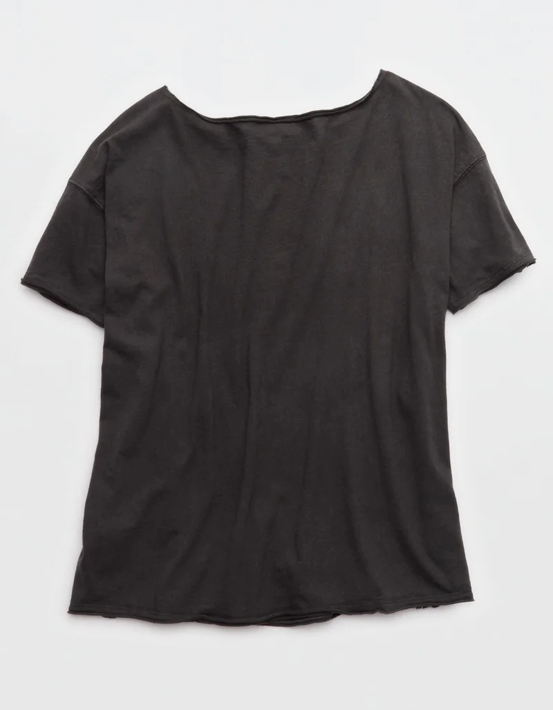 Aerie  Aerie Oversized Off The Shoulder T-Shirt for Women | Best Price UAE
