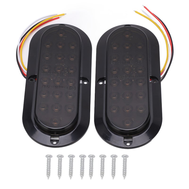 مصباح مؤخري لمقطورة LED: 20 حبة إضاءة LED، مواد ABS و PC مقاومة للماء بحماية IP65، تثبيت غير مدمر وبدون أدوات - مصباح علامة عالي السطوع للمقطورات، الشاحنات، المركبات السكنية، الحافلات، الشاحنات الصغيرة - Image 1
