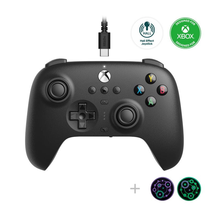 8Bitdo Ultimate Wired Controller for Xbox Series X|S, Xbox One and Windows, Hall Effect Joystick Update, PC Gaming Gamepad with Back Buttons, Trigger Vibration - Officially Licensed (White) - Image 1
