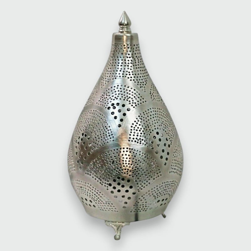 Silver Crafts BR430 Lampshade/Luminaire/Lighting Metal Hand Punched Silver Plated Oriental Style Decor - Image 4