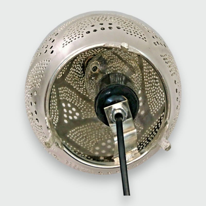 Silver Crafts BR430 Lampshade/Luminaire/Lighting Metal Hand Punched Silver Plated Oriental Style Decor - Image 5