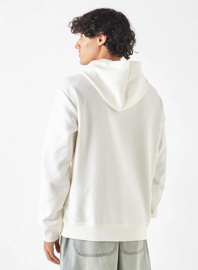 Lee Cooper Lee Cooper Logo Detail Hoodie with Kangaroo Pocket