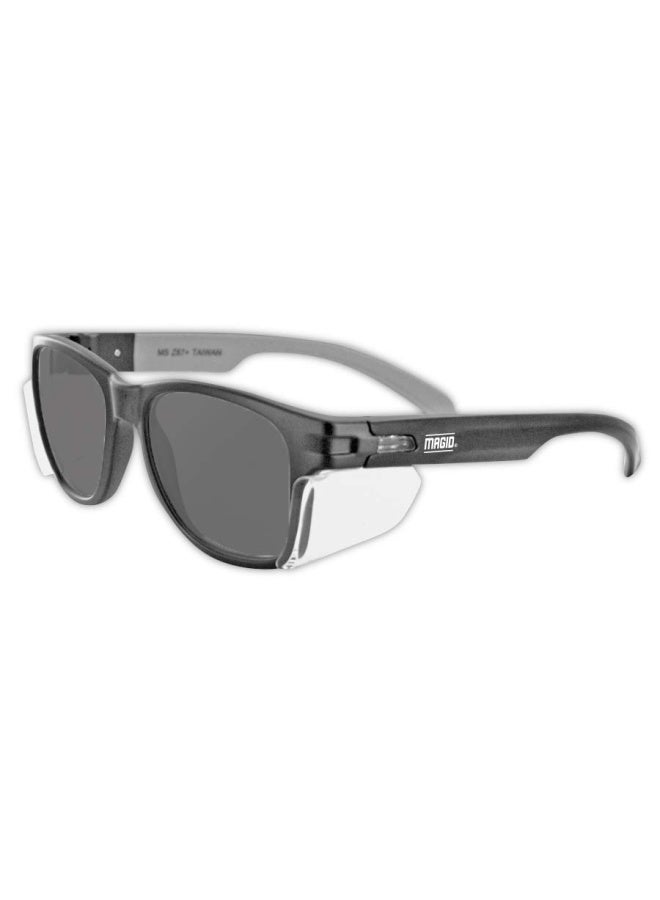Magid Glove & Safety MAGID Y50 Iconic Safety Glasses ANSI Z87 UV Protection and Premium Anti-Fog Coating 1 Pair Y50BKAFGY 1  - Image 1