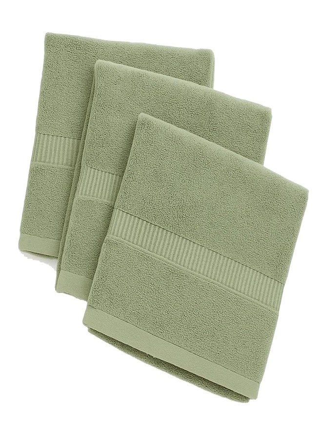 دولار مناشف الوجه المصنوعة من الخيزران من دولار، فائقة الامتصاص وخالية من الروائح، أنعم بثلاث مرات من مناشف الوجه القطنية، 30 × 30 سم (عبوة من 3 قطع) - Image 1