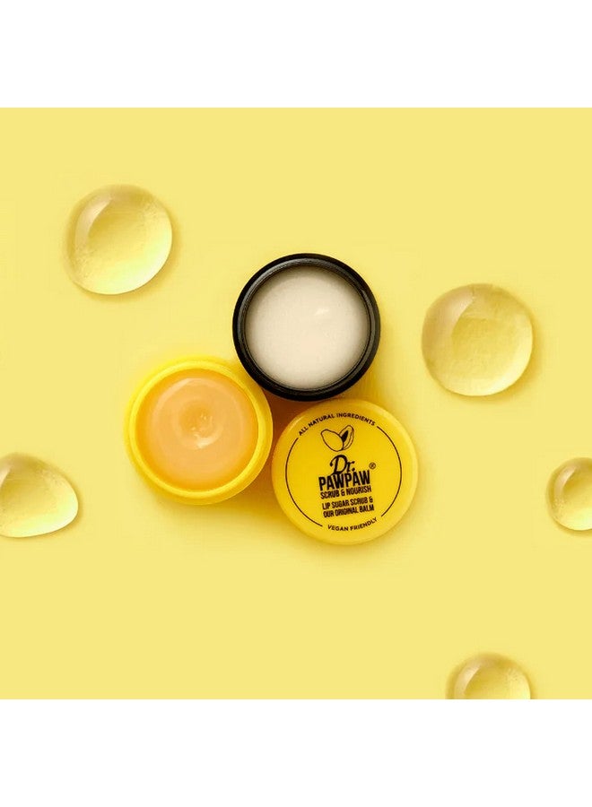 Dr.PAWPAW Scrub & Nourish Lip Scrub and Balm Duo with Papaya, Aloe Vera and Olive Oil, 100% Natural Two Step Treatment (50 ml) - Image 5