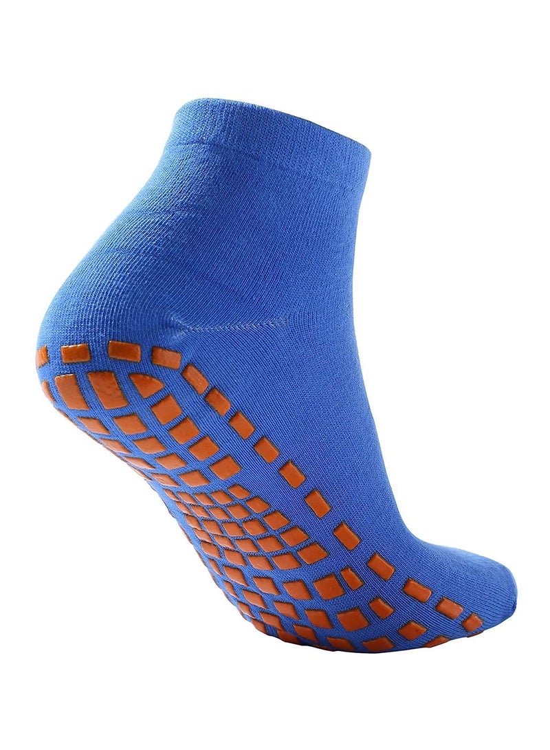 NIBEMINENT 12 Pairs Slipper Socks for Women, Non Slip Skid Gripper Socks,Athletic Short Cotton Trampoline Adults Women Hospital Yoga Socks(Black)  - Image 2