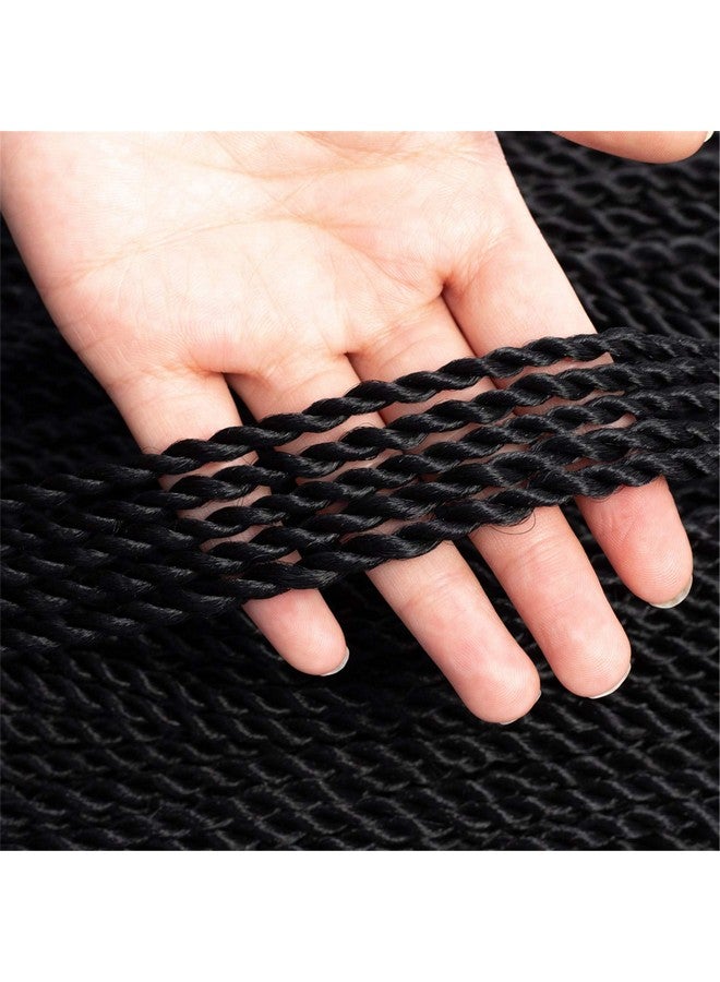 NAYOO Senegalese Twist Crochet Hair for black women 22 Inch 8 Packs Crochet Braids hair 34~35 Stands/Pack small Crochet Hair Hot Water Setting(22 Inch, 1B) - Image 5
