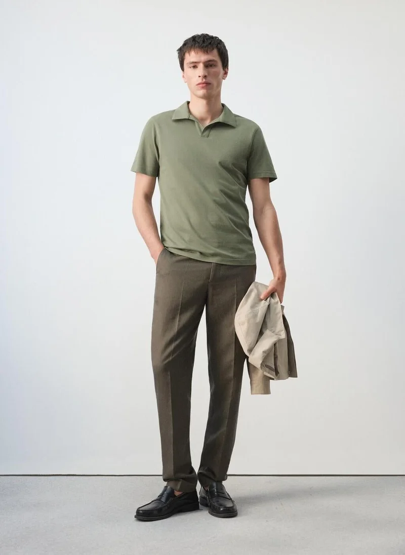 Mango Man  Slim fit piqué polo for Men | Best Price UAE