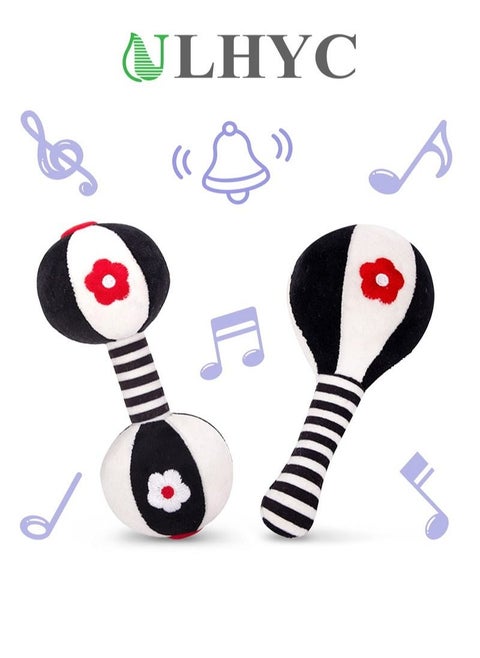 2-PCS Soft Rattles Newborn Baby Toys Car Seat Toys