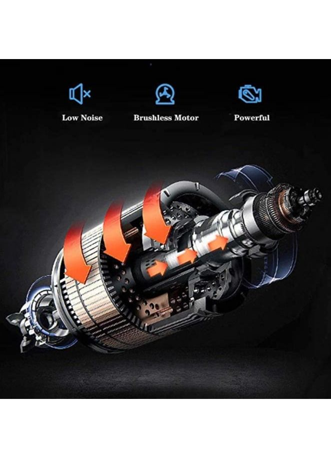 Massage Gun, Percussion Muscle Massager Deep Tissue Massage Gun for Pain Relief with 4 Massage Heads 6 Speed High-Intensity Vibration Super Quiet Cordless Handheld (BLUE) - Image 4