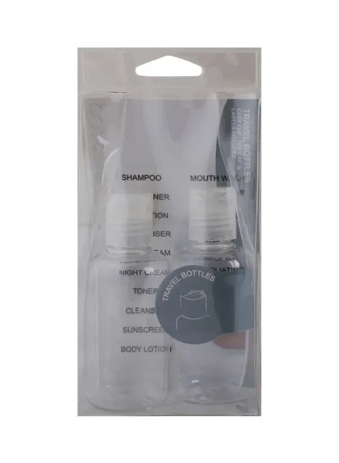 Basicare Travel Bottles, 2 Piece