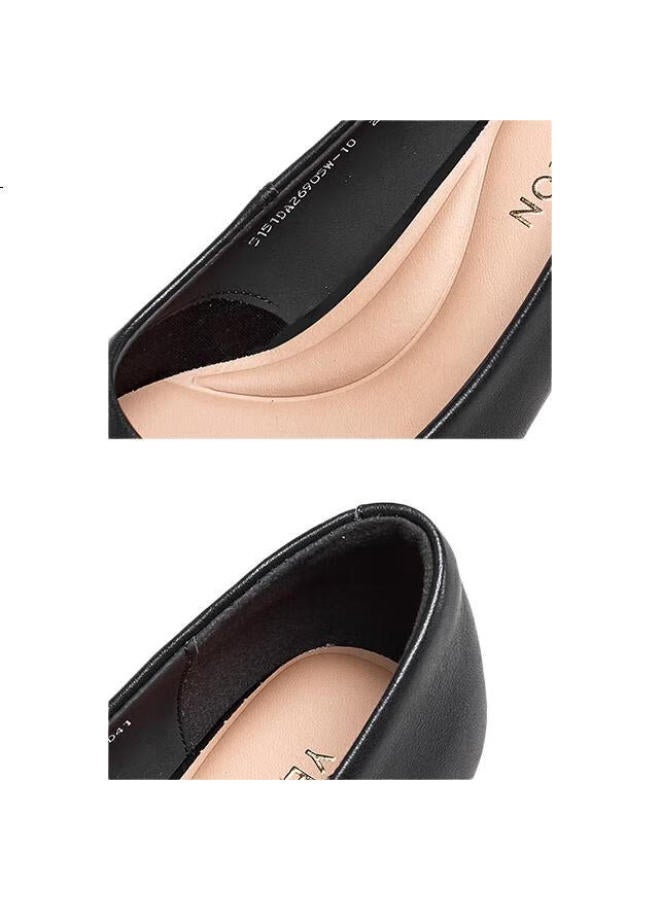 YEARCON Women'S Shoes Chunky Heel Fashion Shoes Shallow Mouth Fitted High Heels Work Temperament Women'S Single Shoes 26905W Black 39 - Image 3