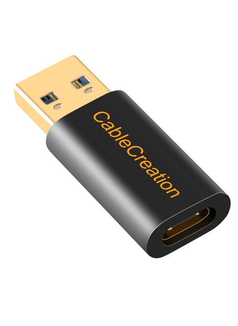 USB C to USB A Adapter,CableCreation USB C Female to USB Male Adapter USB to USB C Adapter, USB 3.1 5Gbps USB C to A Adapter Female for Laptops Logitech StreamCam VR Link Adapter for Charging