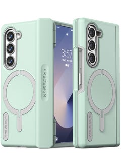 VRS Design Terra Guard Halo [MagSafe Compatible] Samsung Galaxy Z Fold 6 Case Cover (2024) with [Hinge Protection] - Marine Green  - Image 1