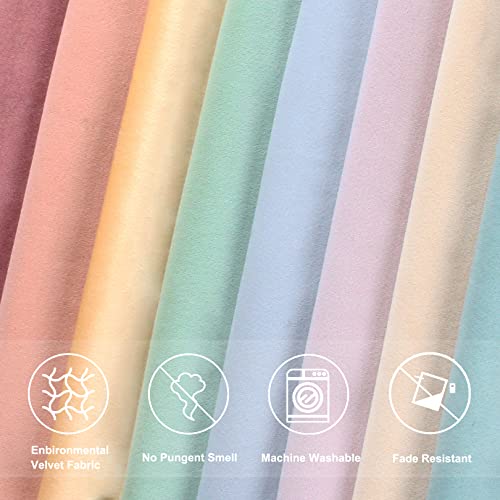 Btyrle Throw Pillow Covers 20x20 Set of 4 Soft Velvet Couch Cushion Covers Modern 8-Colors Designs Pillowcases Decorative Cushion Cases for Sofa Bedroom Home Decor(Morandi Series) - Image 5