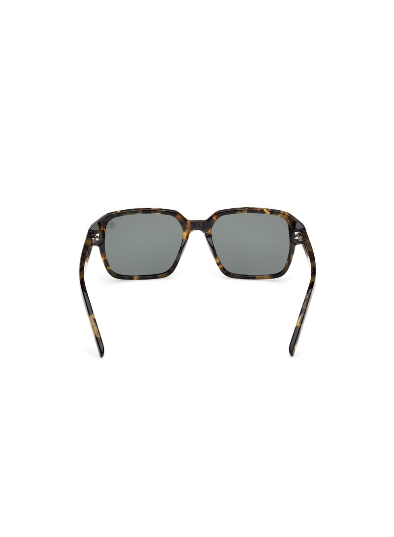 TIMBERLAND FULL RIM MALE SQUARE YELLOW ACETATE SUNGLASSES - Image 4