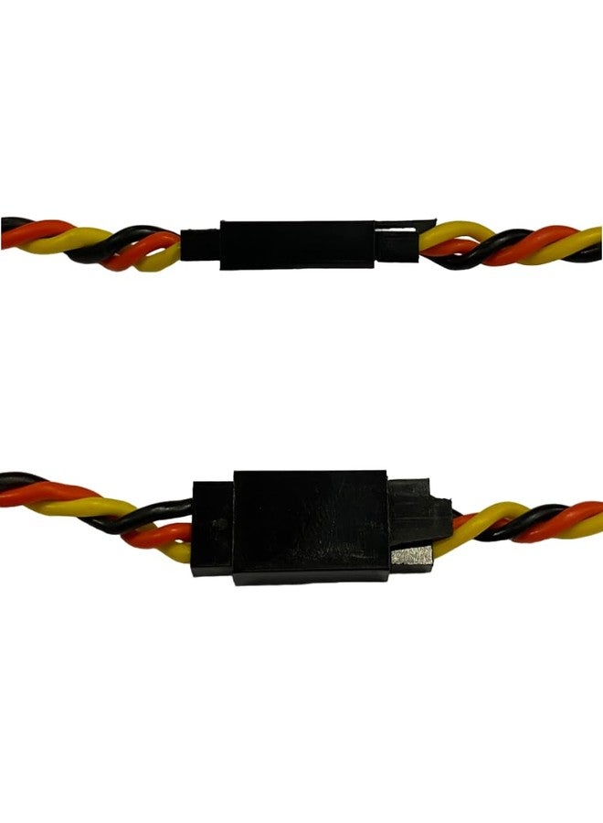 BackBay R/C 15cm / 6in 22awg Twisted Servo Extension Cable with Locking Safety Clip - 60 Strands for RC Vehicles, Drones, E-Bikes - 5 Wires per Pack - Image 3