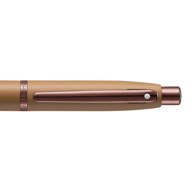 SHEAFFER VFM 9428 Coffee Edition Matt Brown Ballpoint Pen with Regal Brown PVD Trims | Premium Ball Pen - Image 5