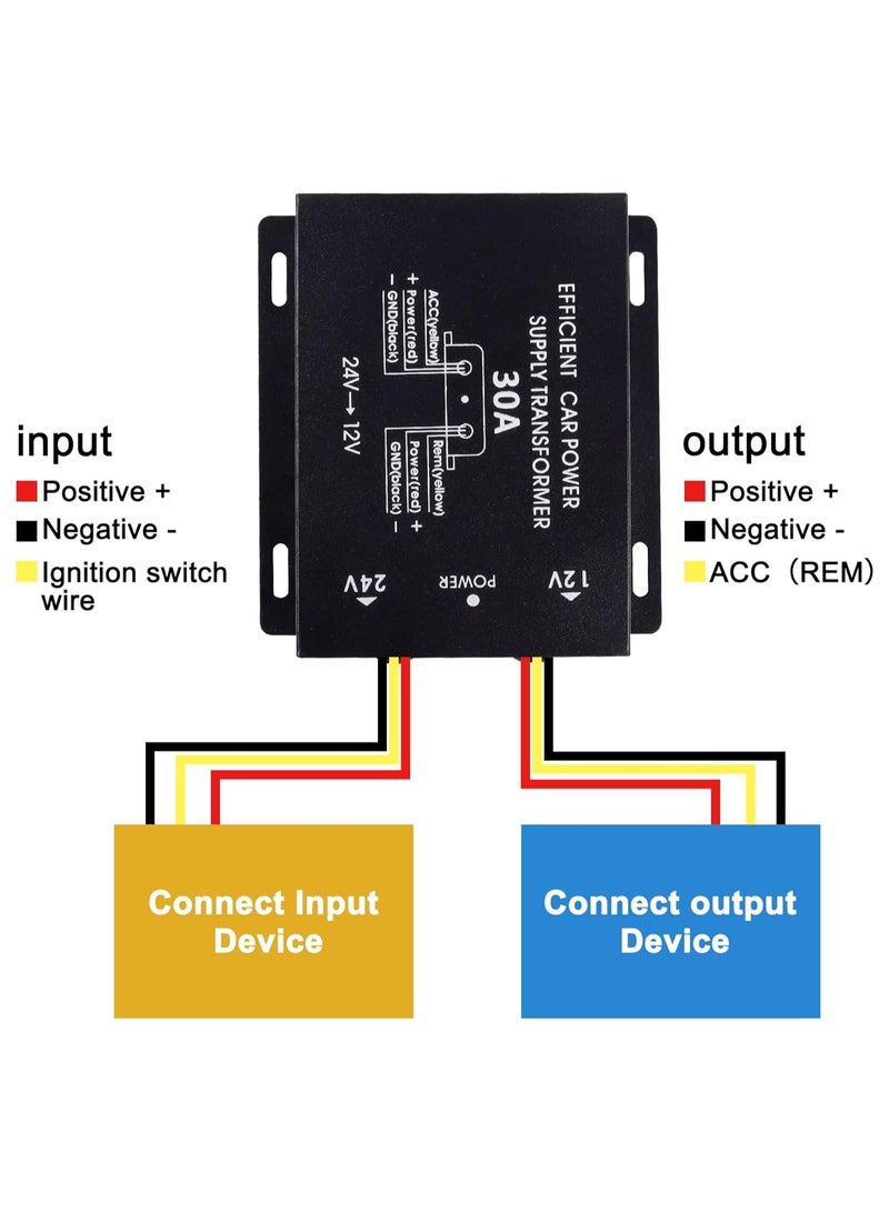 WINCA Buck Converter DC 24V to DC 12V 40A Step Down Regulator Supply Transformer - Image 3