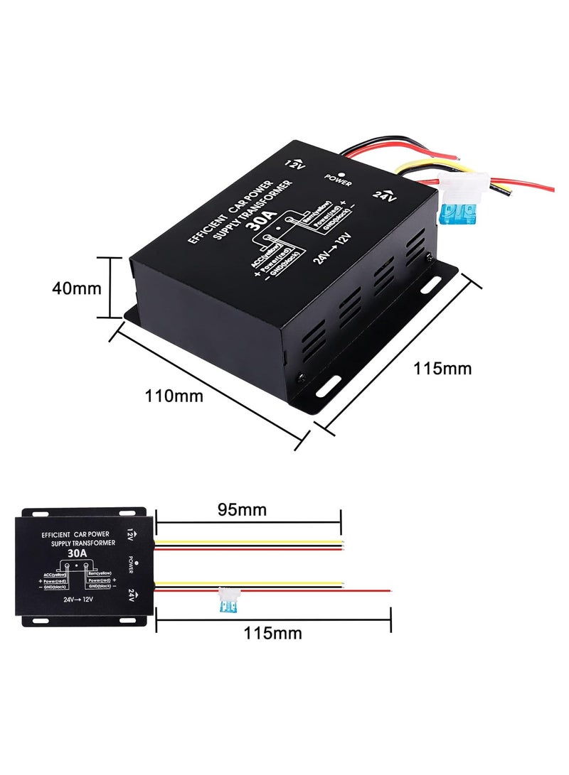 WINCA Buck Converter DC 24V to DC 12V 40A Step Down Regulator Supply Transformer - Image 5