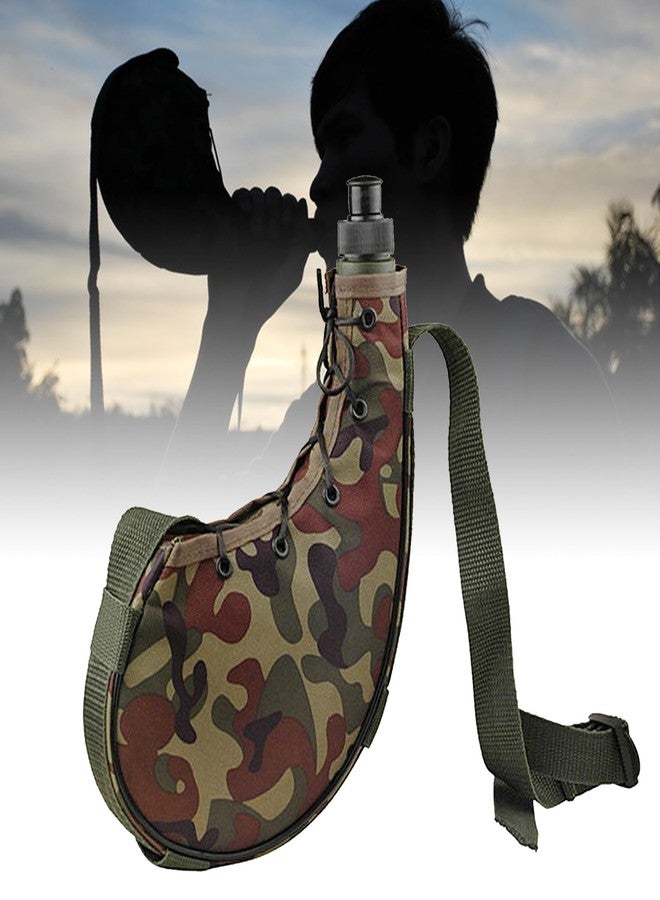 HEYXI Convenient Outdoor Bottle Oxford Cloth Canteens Water Bottle Practical Camping Water Kettle Backpacking Supplies, Approx.280x140x45mm/11.02x5.51x1.77inch - Image 2