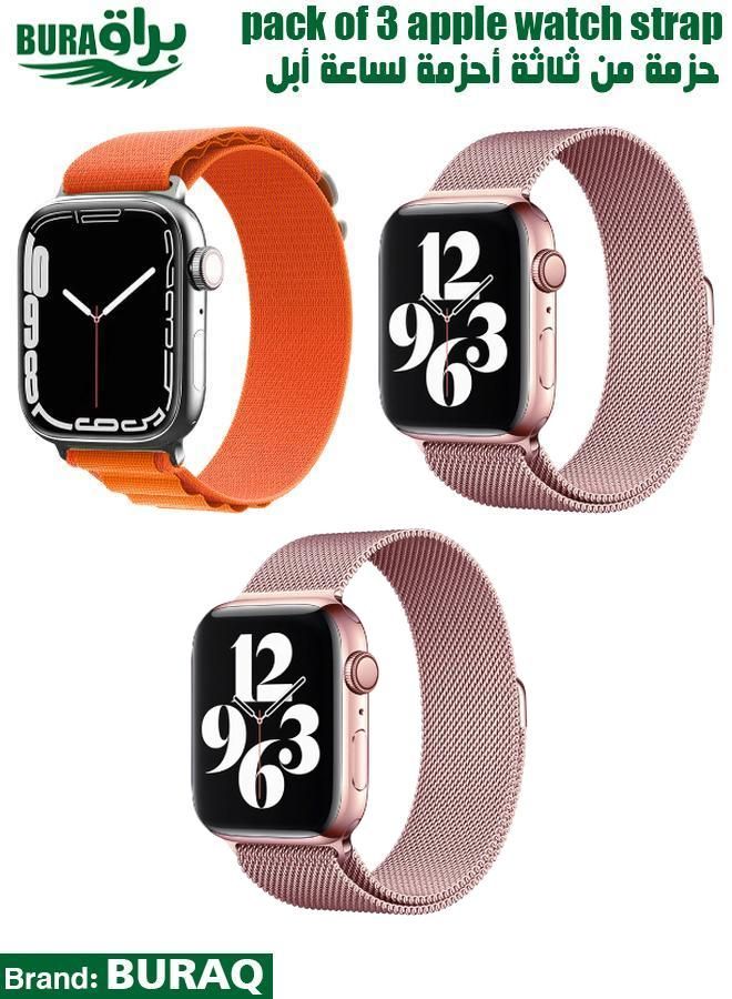 Apple Watch Band Strap For Apple Watch Ultra 2/Ultra 49mm, Series 10 46mm, 9/8/7 45mm, SE2/SE/6/5/4 44mm, 3/2/1 42mm
