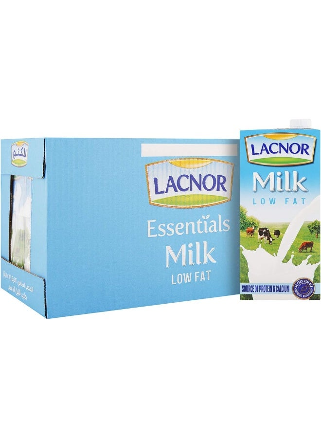 Lacnor Milk Low Fat - 1 Litre (Pack Of 12)