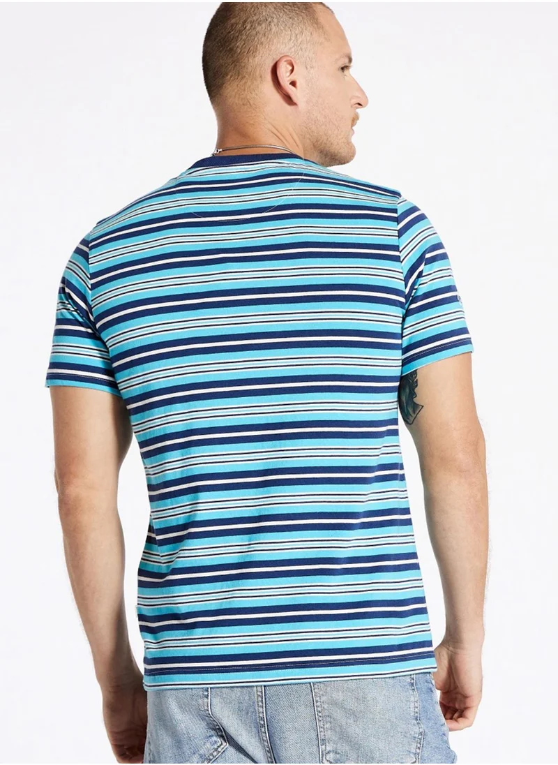 Lee Cooper Striped Crew Neck T-Shirt