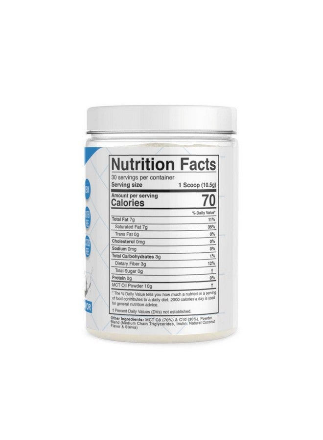 Divine Health Keto Zone Mct Oil Powder ; Coconut Cream Flavor ; 30 Day Supply ; 75/C8 25/C10 ; 0 Net Carbs ; All Natural Keto Approved For Ketosis ; - Image 3