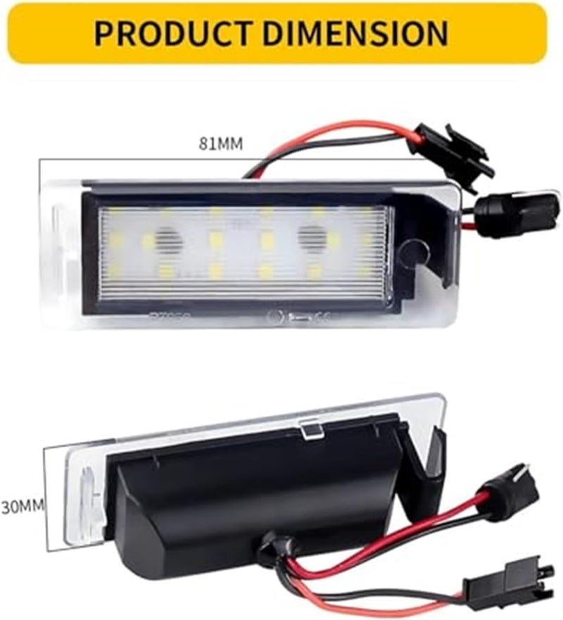 QASULER 2x License Plate Light for Buick Vehicles - Image 2