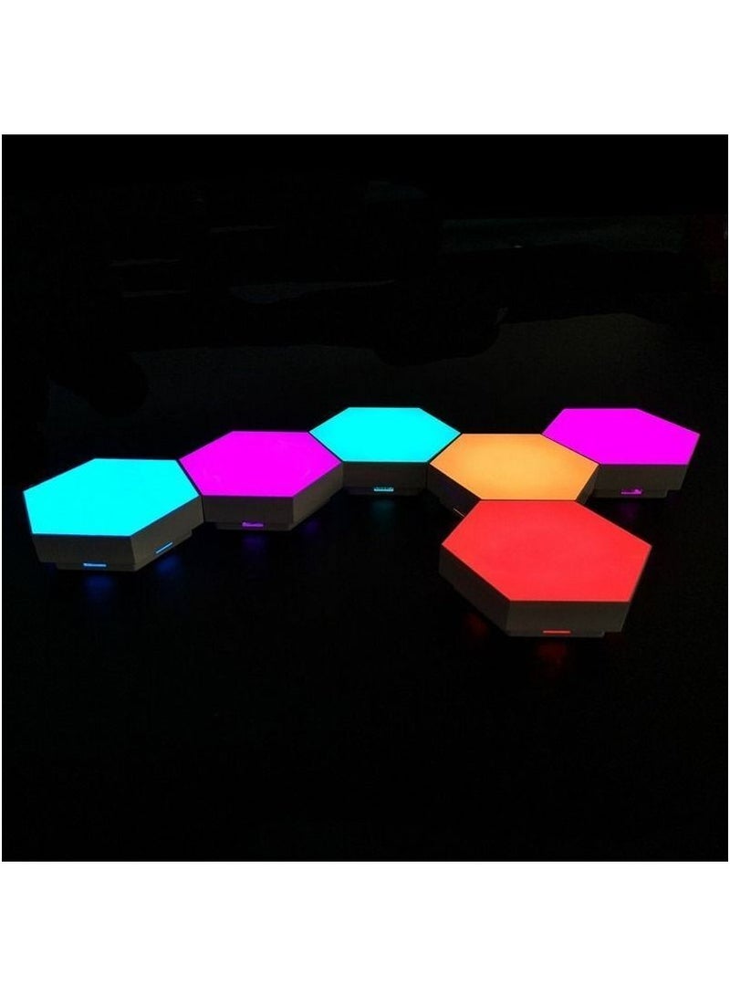 ACLIX 6-Piece Hexagon Wall Light with Remote Multicolour - Image 3