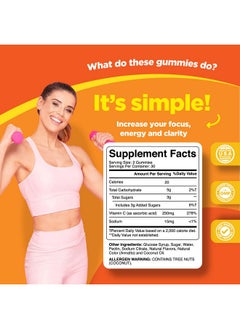 Phytoral Natural Vitamin C Gummies For Adults High Potency Vitamin C Immune Support Gummies Ascorbic Acid Chewable Vitamin C Gummies Immune Booster For Adults With Anti Aging Brain Vitamins Supplements  - Image 4