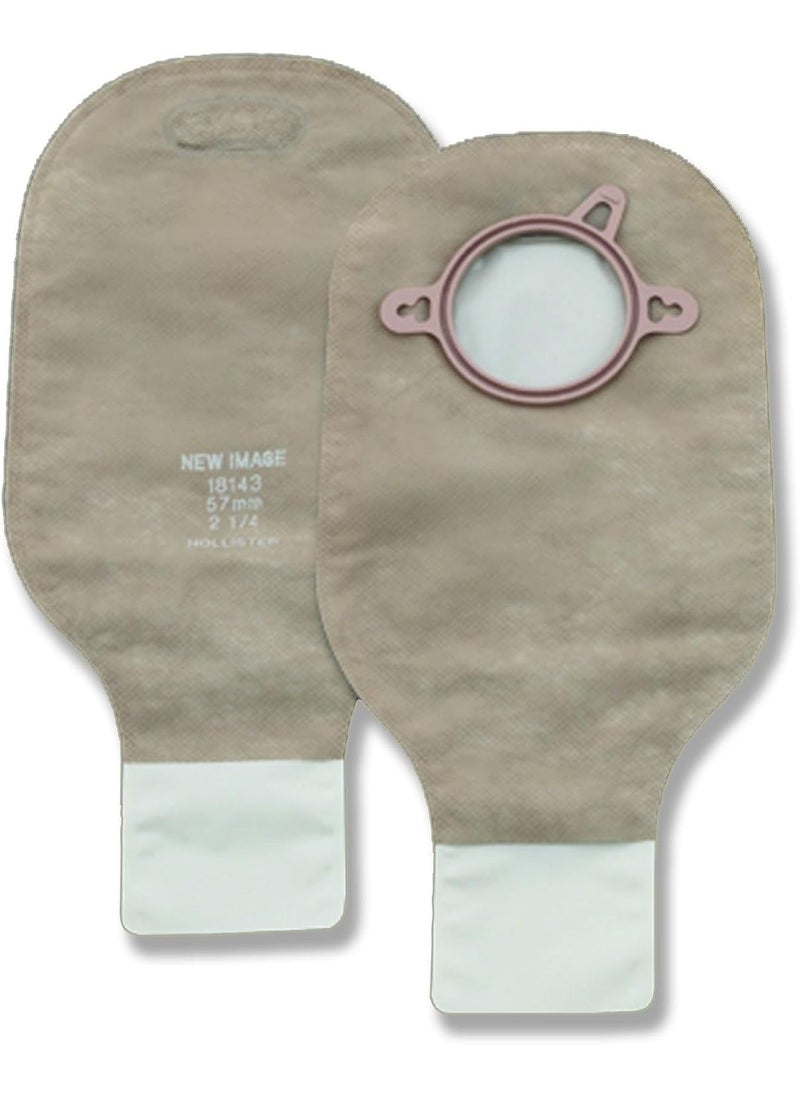 HOLLISTER New Image Drainable 12"L 2pc System Ostomy Pouch 2.75" Flange 18164, 10 Ct 
