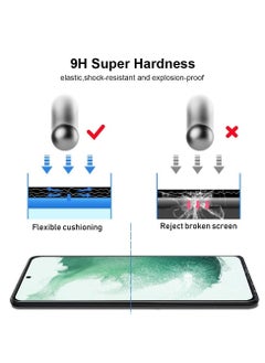 BORTONY Tempered Glass Compatible for Samsung Galaxy S22 Ultra Screen Protector, HD Clear Tempered Glass [9H Hardness] [Fingerprint Unlock] [3D Full Coverage]  - Image 5