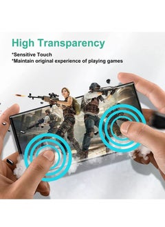 BORTONY Tempered Glass Compatible for Samsung Galaxy S22 Ultra Screen Protector, HD Clear Tempered Glass [9H Hardness] [Fingerprint Unlock] [3D Full Coverage]  - Image 3
