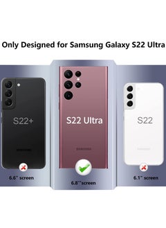 BORTONY Tempered Glass Compatible for Samsung Galaxy S22 Ultra Screen Protector, HD Clear Tempered Glass [9H Hardness] [Fingerprint Unlock] [3D Full Coverage]  - Image 4