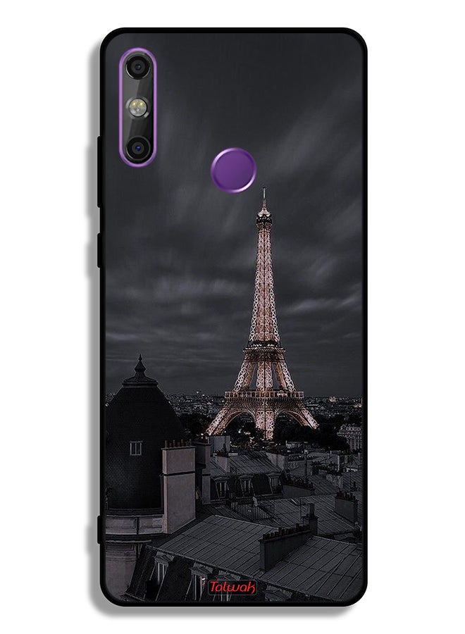 Tolwak Huawei Enjoy 20e Protective Case Cover Eiffel Tower In Night - Image 2