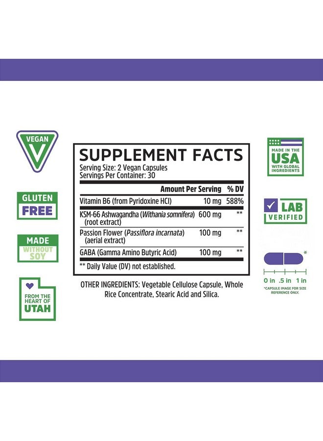 Zhou Nutrition CALM NOW Soothing Support Supplement, Herbal Blend Crafted To Keep Busy Minds Relaxed - Image 2