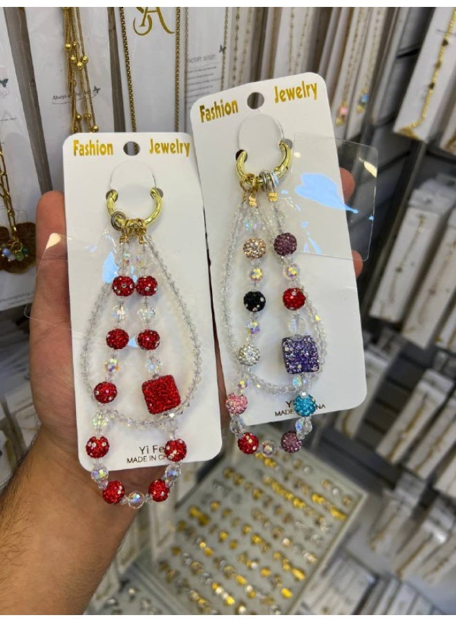 Rhinestone rope with a custom mobile ring - Image 2