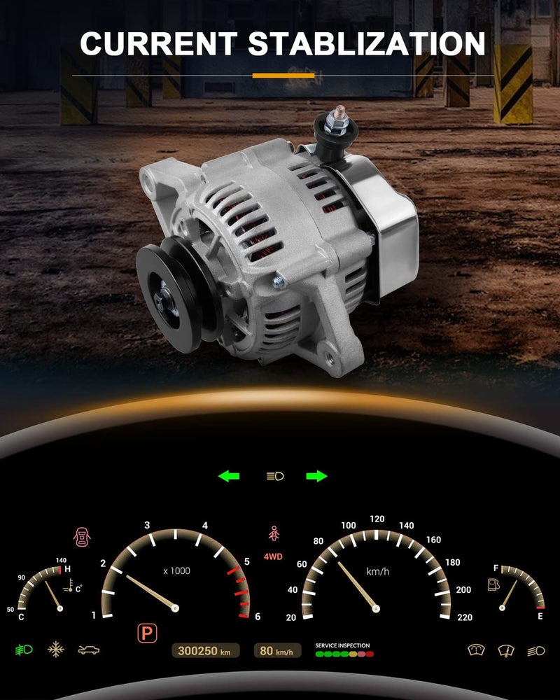 ROADFAR بديل مولد سلك واحد صغير لجنرال موتورز 1 سلك SBC BBC لسباق شيفروليه 87-92 كروم 12180-SEN, 1-2119-11ND - Image 3