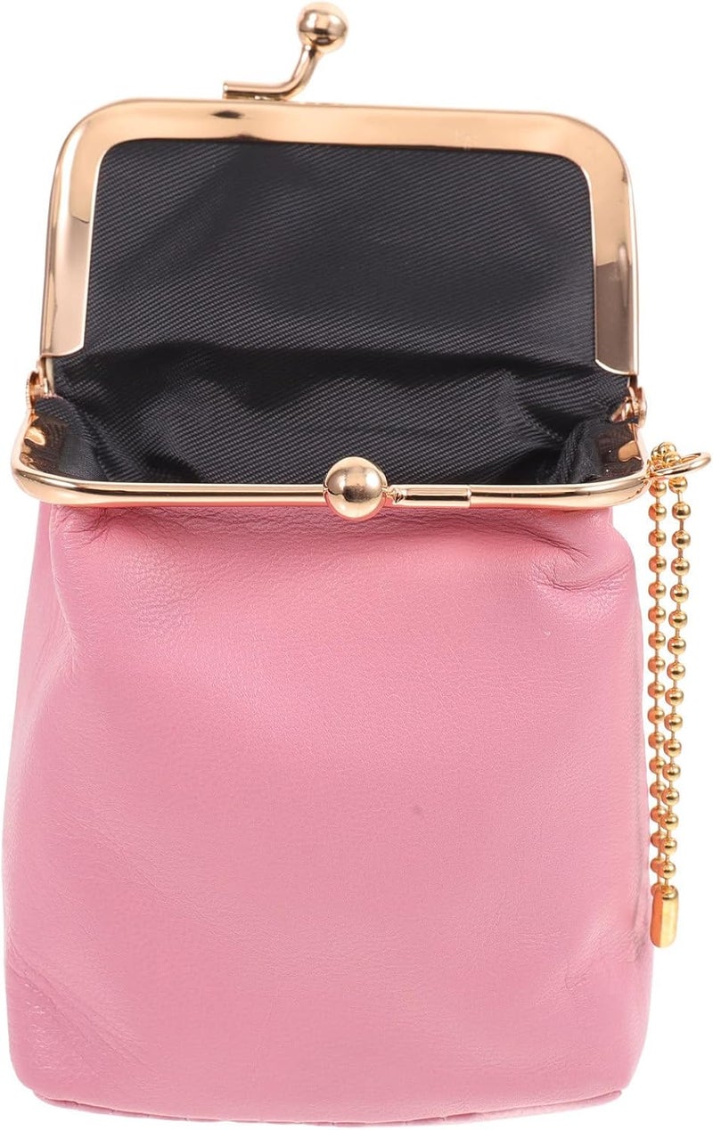 FAVOMOTO Delicate Small Lipstick Case with Buckle, Mini Portable Lipstick Holder for Women, Compact Lip Gloss Container Suitable for Travel and Daily Purse Use Random Color - Image 1