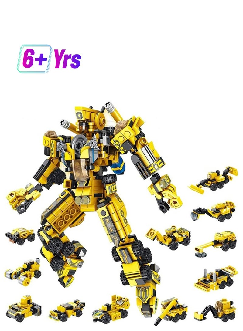 Loquat STEM Building Toys for Kids, 576pcs Robot Building Toys, 25-in-1 STEM Construction Learning Building Bricks, Engineering Blocks Kit Toys for Boys Girls Kids Age 6 7 8 9 10 11 12 Year Old - Image 1