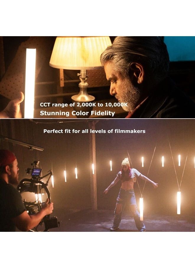 Aputure MT Pro RGB Light Wand 7.5W Output Bi-Color 2000K -10000KPixel-Mappable RGBWW Mini LED Tube Support Sidus Link App/DMX/RDM Control (30cm)  - Image 4