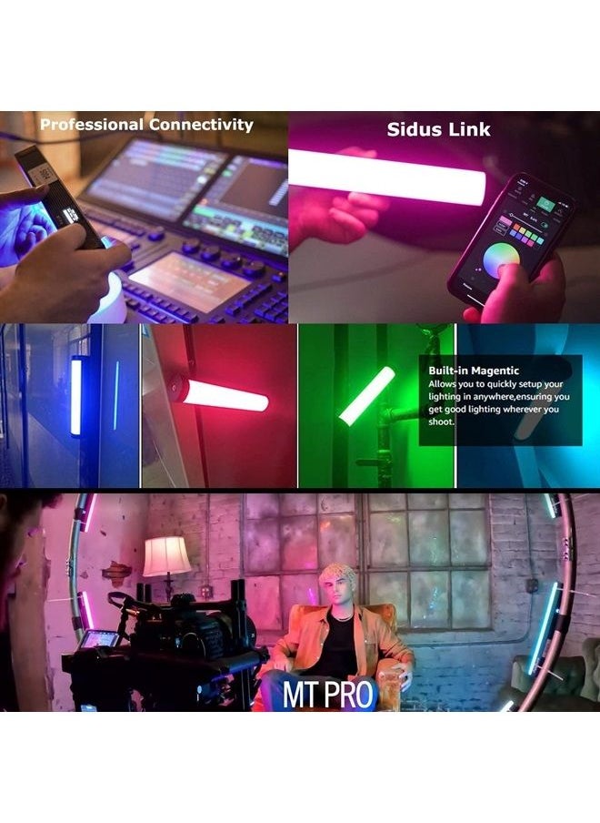 Aputure - MT Pro RGB Light Wand 7.5W Output Bi-Color 2000K -10000KPixel-Mappable RGBWW Mini LED Tube Support Sidus Link App/DMX/RDM Control (30cm) - Image 1