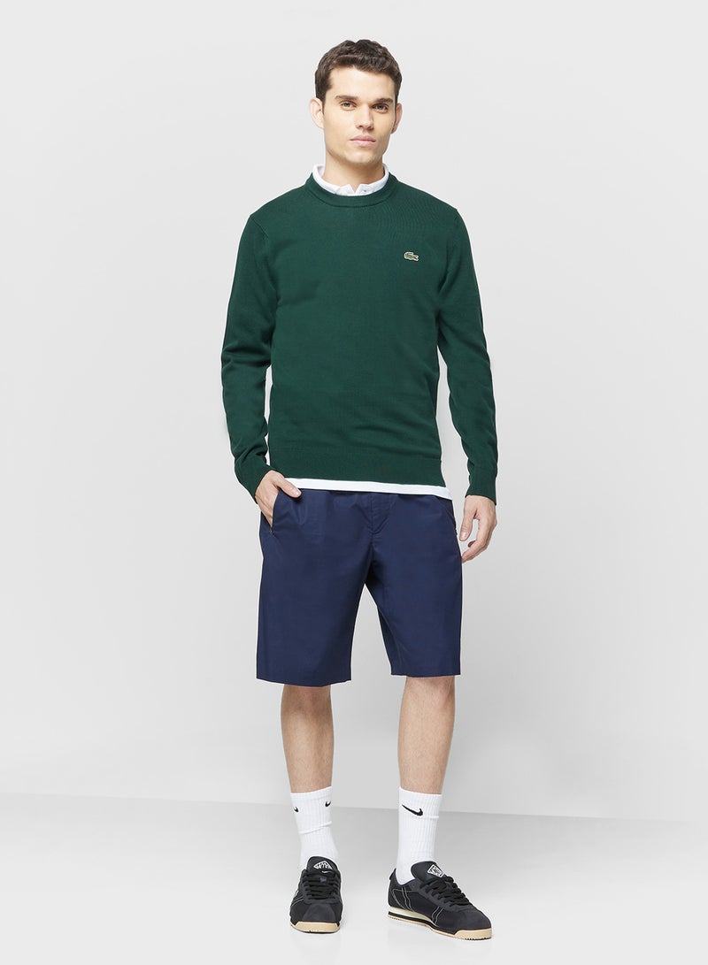 LACOSTE Monochrome Crew Neck Sweater - Image 4