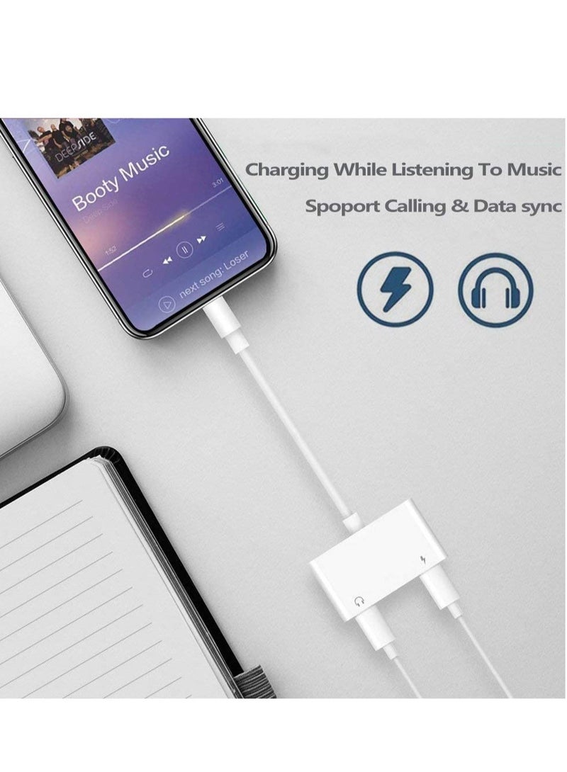 ELTRAZONE Headphone Jack Adapter for iPhone Car Charger 3.5mm Aux Earphone Audio Splitter and Charge Connector for iPhone 7/8/X/7 Plus/8 Plus/XS MAX Support Jack Dongle Converter and Charger Compatible All iOS - Image 5
