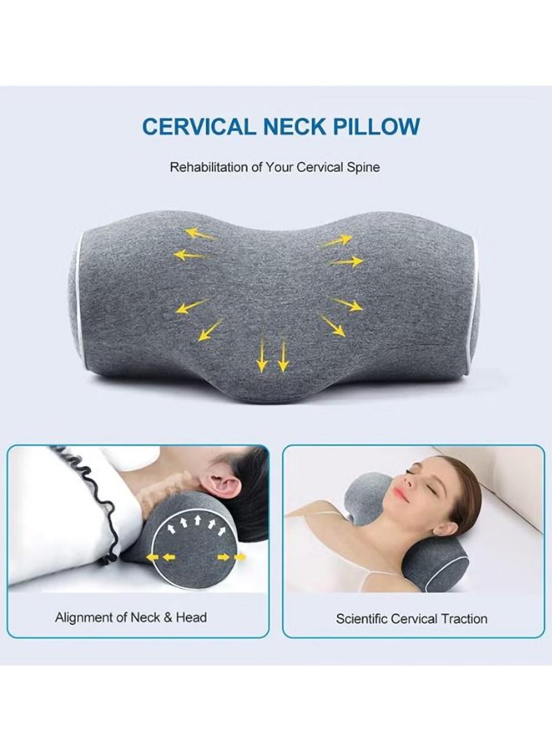 Arabest Cervical Pillow, Neck Stretcher Pillow with Pillow Case, Memory Foam Pillow for Neck Pain Relief, Bed and Travel  - Image 3
