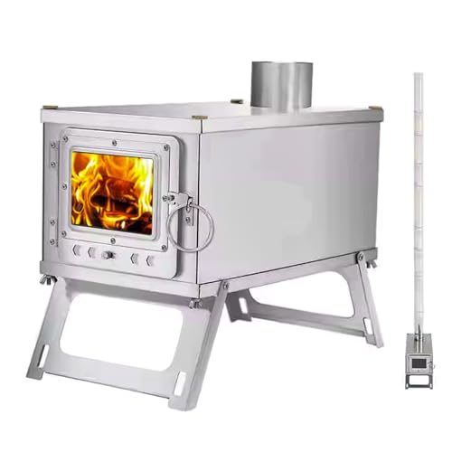 SAILINGFLO Portable WoodBurning Stove for Camping with Backpack and 86 ft Chimney Pipe Lightweight and Foldable for Tent Hunting Ice Fishing Travel Ideal Gift for Campers Outdoor Accessories - Image 3