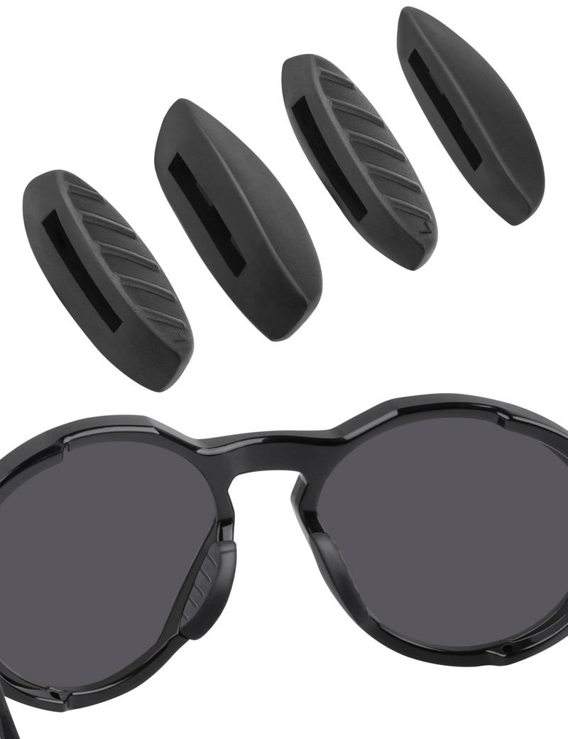 BLAZERBUCK Replacement Nose Pads Nose Piece for Oakley Plazma OO9019 Sunglasses - Black - Image 1